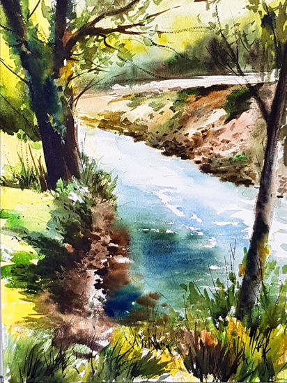 rio caldones Watercolour Paper Landscaping