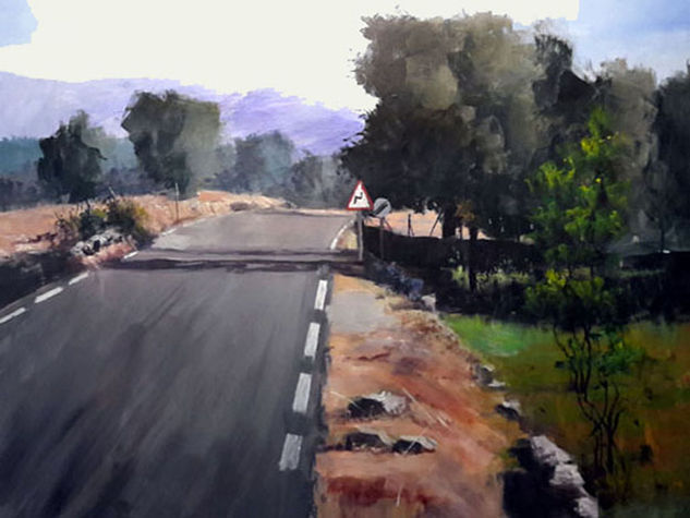 Carretera de San Juan 80x50 cm. Acrylic Canvas Landscaping