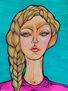 portrait of a lonely girl