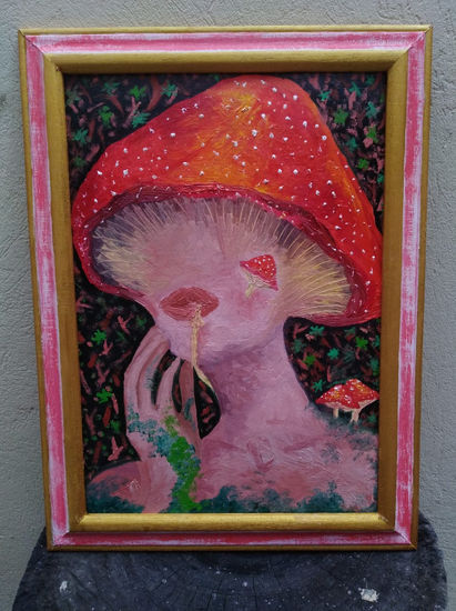 Fungi Oil Canvas Floral Painting