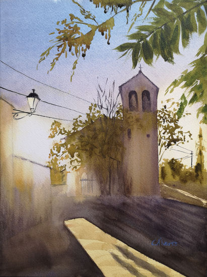 San Martín de Cartirana Watercolour Paper Landscaping