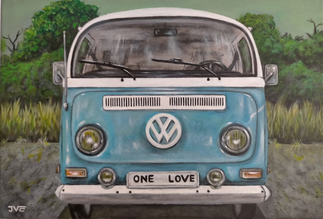 VW T2 One Love Acrílico Lienzo Otros