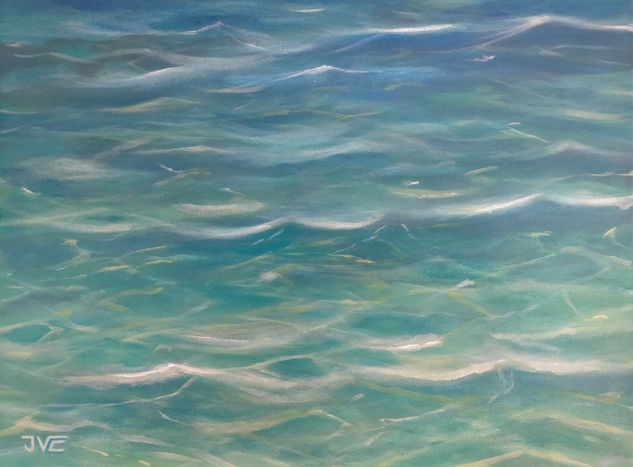 Solo agua Acrylic Canvas Marine Painting