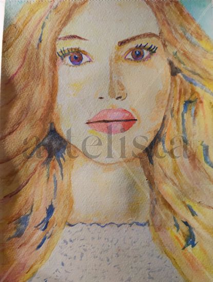 Belleza en color 2 Watercolour Paper Figure Painting