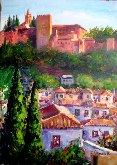 Alhambra. Acrilico sobre lienzo Acrílico Lienzo Paisaje