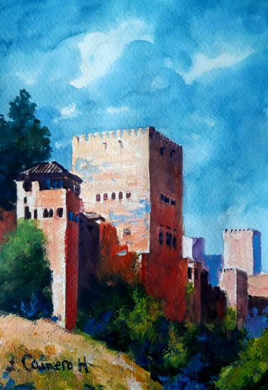 Alhambra. Acrilico sobre lienzo Acrylic Canvas Landscaping