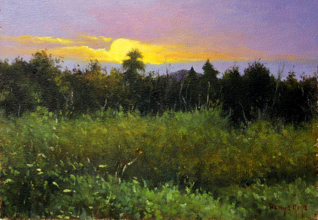 Primera hora de la mañana Oil Panel Landscaping