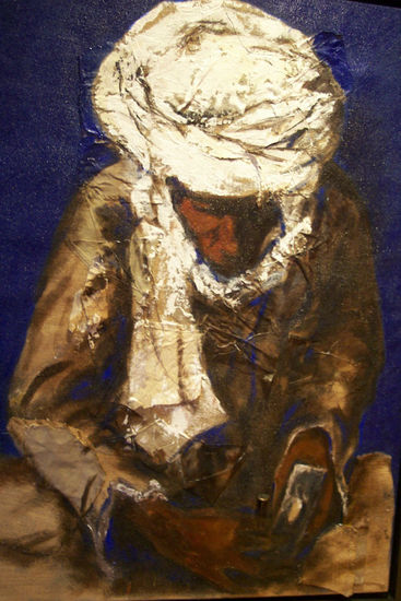 Artesano Arabe Oil Canvas Figure Painting