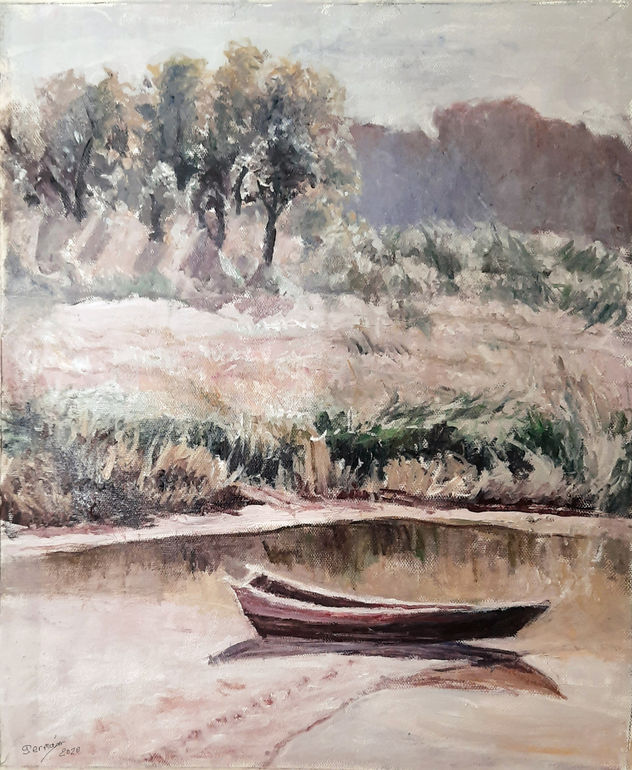 paisaje y barca
