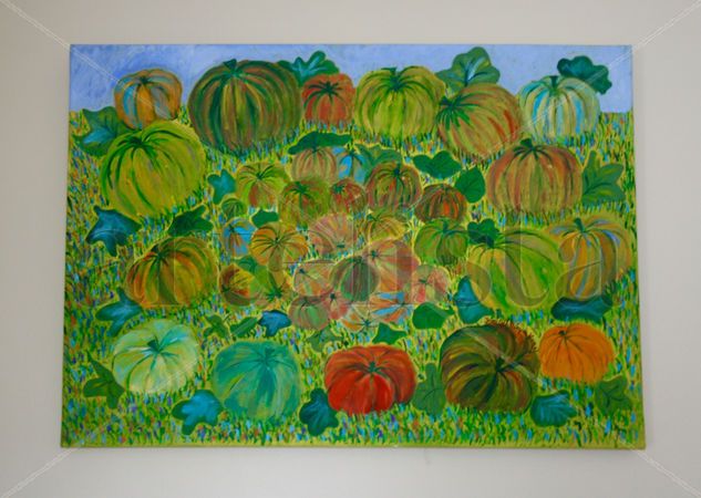 Zapallos Acrylic Canvas Floral Painting