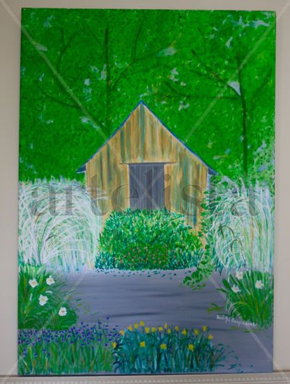 La casa del bosque Acrylic Canvas Landscaping