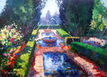 Jardines de la Alhambra. Acrilico sobre lienzo