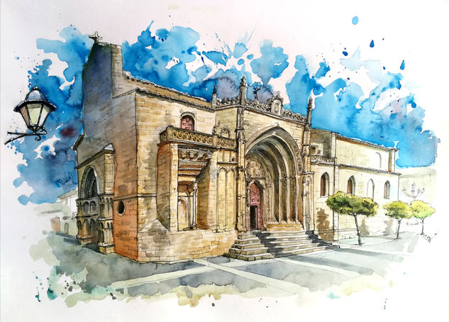 Iglesia San Miguel Watercolour Paper Landscaping