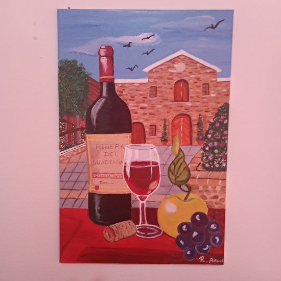 Rivera del guadiana Acrylic Canvas Still Life Paintings