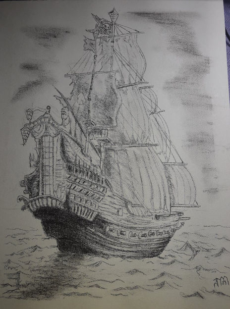 Galeón/ Sepia