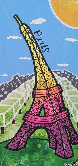 Paris Acrylic Canvas Landscaping