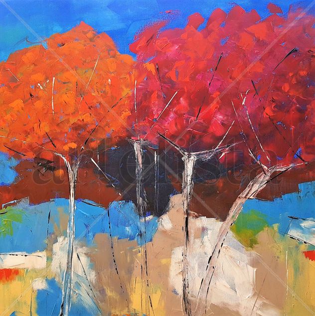 arboles rojos