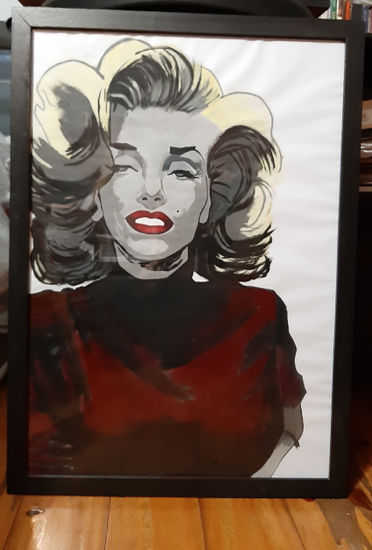 Marilyn Monroe Acrylic Paper Portrait