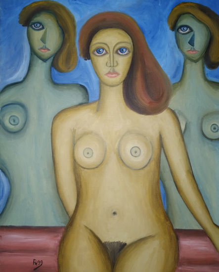 52. Protegida Oil Canvas Nude Paintings