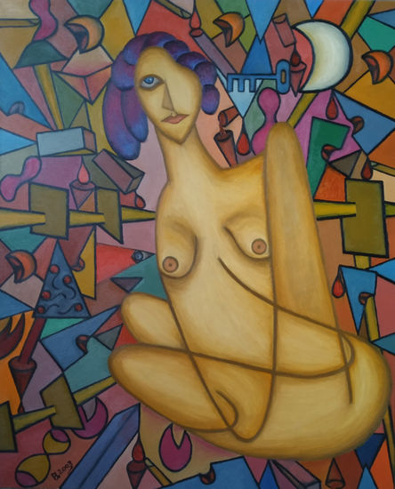 58. Colgada entre voces Others Canvas Nude Paintings