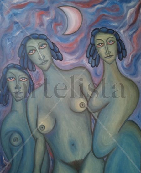 59. Extraterrestres Oil Canvas Nude Paintings