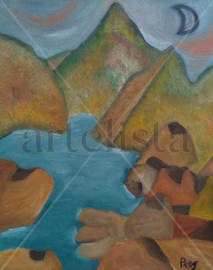 98. Piedras Oil Canvas Landscaping