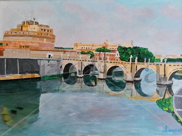 ponte S. Angeló Acrylic Canvas Landscaping