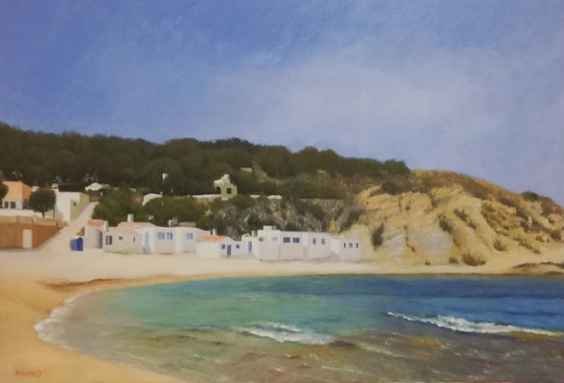 Playa del Portixol Oil Canvas Marine Painting