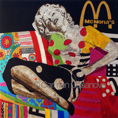 MAC MONA Acrylic Canvas Figure Painting