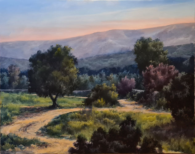 Country walk - Paseo campestre Oil Canvas Landscaping