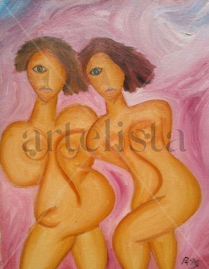 151. Coreografía Oil Canvas Nude Paintings