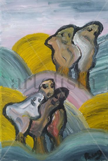 126. Fantasmas (XXXIII) Oil Canvas Figure Painting