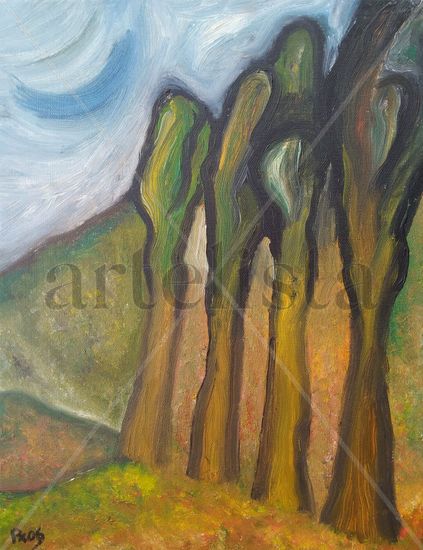 138. El bosque Oil Canvas Landscaping