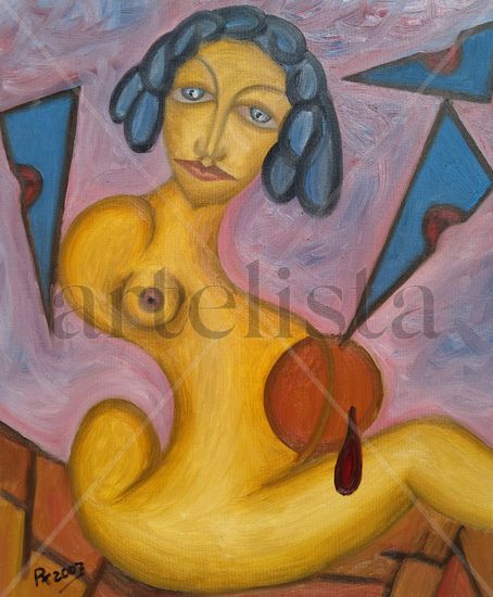 172. La última gota Oil Canvas Figure Painting