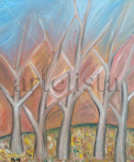 211. Incendio Oil Canvas Landscaping