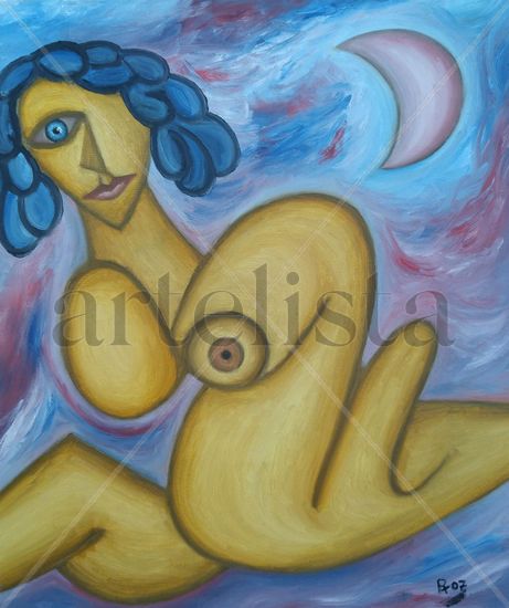 213. La solitaria Oil Canvas Nude Paintings