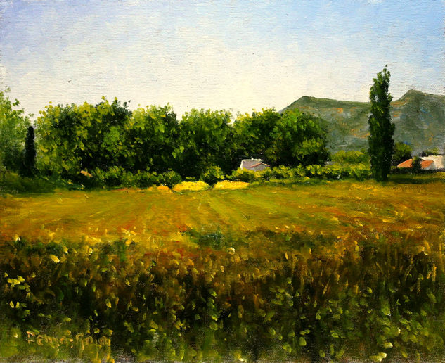 Paisaje del entorno de la ermita de San Pau Oil Canvas Landscaping