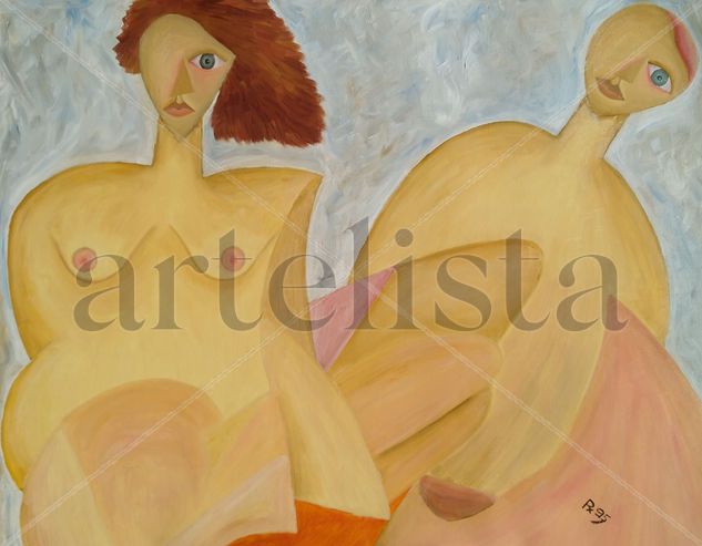 320. Yo y mi interior Oil Paper Nude Paintings