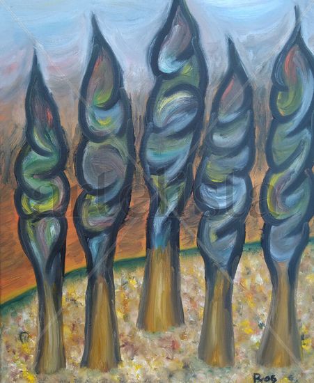 229. Fuego Oil Canvas Landscaping