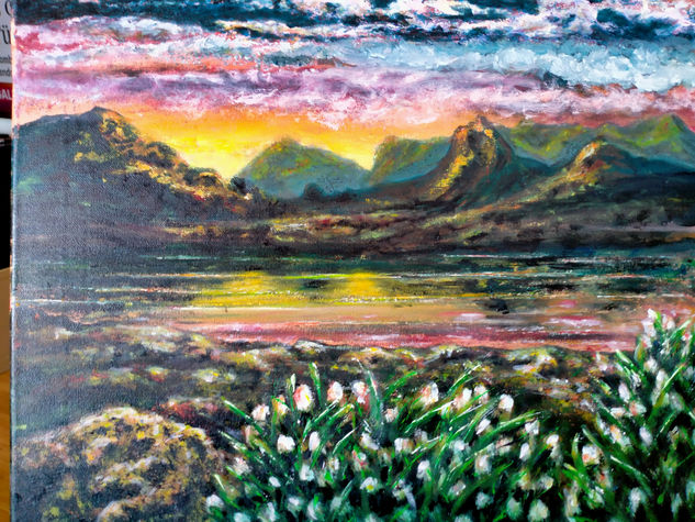 Colores volcánicos Acrylic Canvas Landscaping