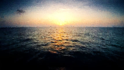 Amanecer en el mar