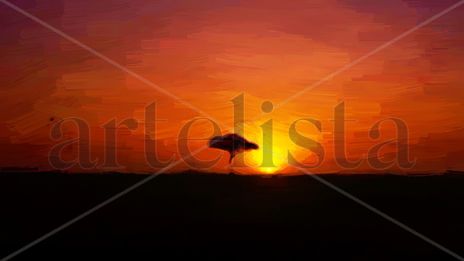 Atardecer en desierto