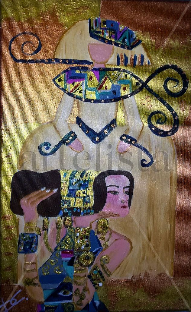 MENINA HOMENAJE A GRANDES PINTORES- Gustaf KlimtmENI