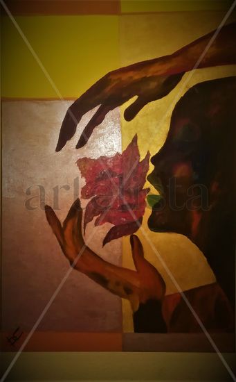 AFRICANA I Acrylic Canvas Portrait