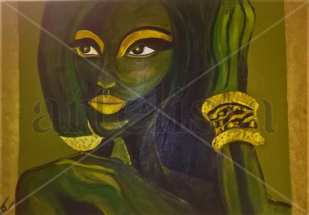 AFRICANA II Acrylic Canvas Portrait