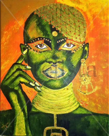 AFRICANA III Acrylic Canvas Portrait