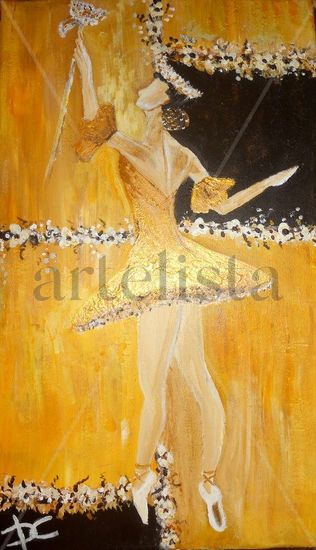 BAILARINA III Acrylic Canvas Figure Painting