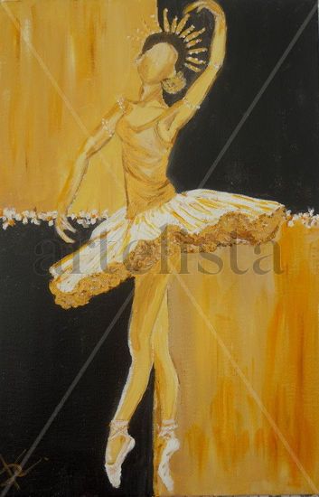 BAILARINA II Acrylic Canvas Figure Painting