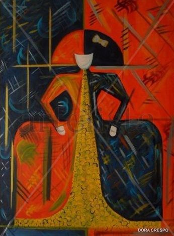 MENINA II Acrylic Canvas Figure Painting