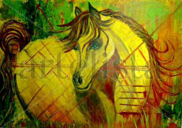 CABALLO ARABE I Acrylic Canvas Animals